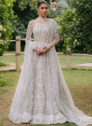 New Ivory Bridal Peshwas