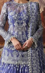 Blue Colour Anarkali Dress For Wedding Guestssss (2)