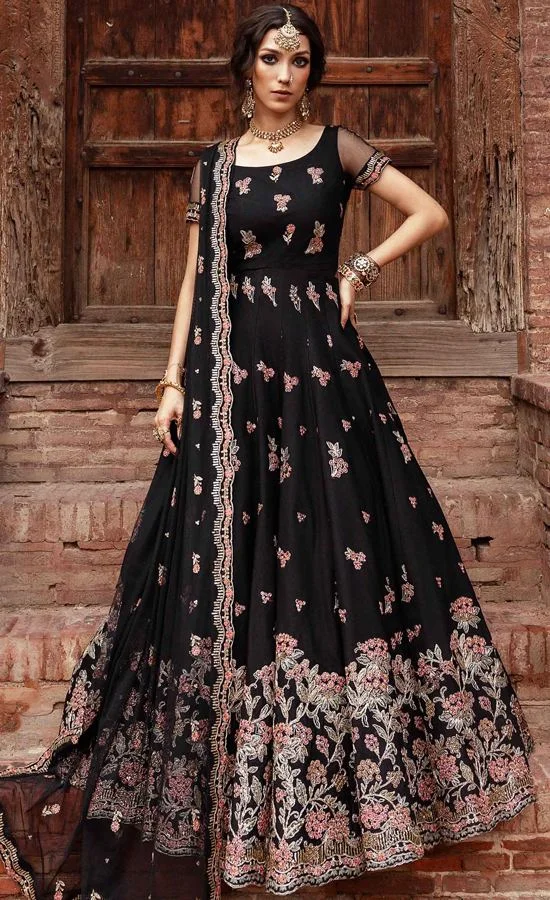 Black Maxi Dress - Buy Now Online in USA - PK B ridal Wear
