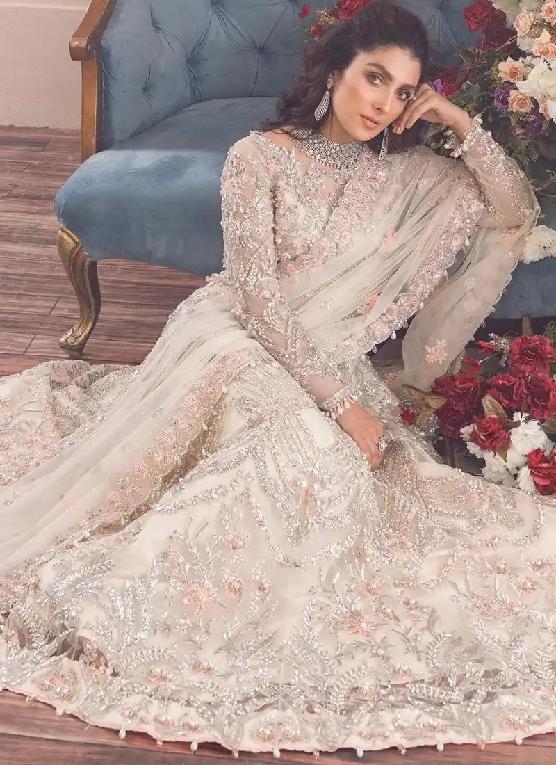 Light Cream Bridal Lehenga