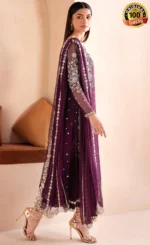 Dark Purple Salwar Kameez For Wedding Guestsss (2)