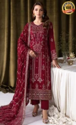 Maroon Salwar Kameez For Wedding Guestsss (5)